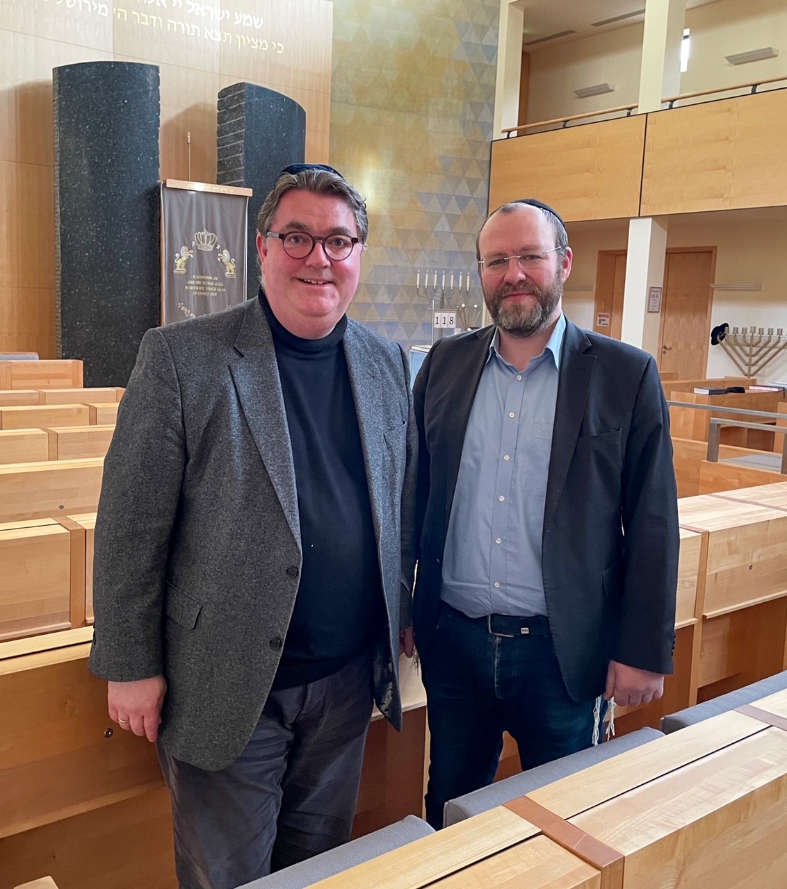 Ansgar Heveling besucht Jüdische Gemeinde Krefeld